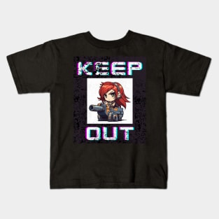 Anime Girl gamer Kids T-Shirt